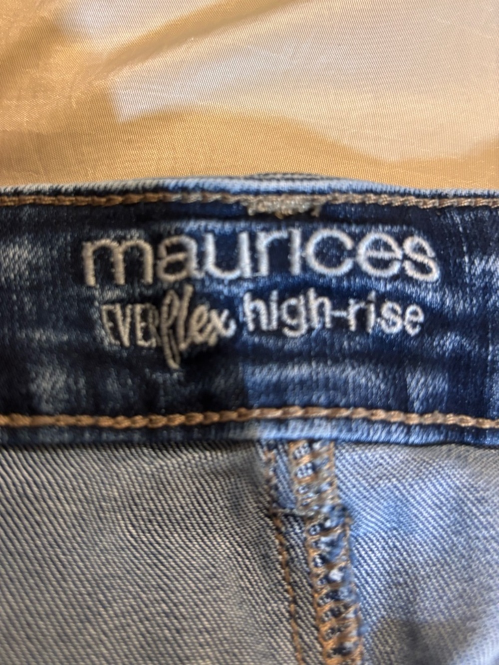 Maurices Everflex High-Rise Jeans in Faded Blue Denim